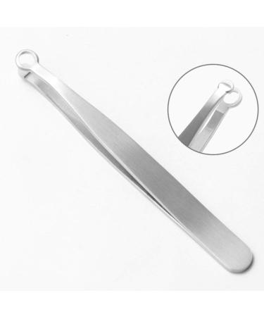 Premium Stainless Steel Eyebrow Tweezers & Nose Hair Clippers - Curved & Straight Metal Tweezers for Precision Grooming & Reptile Feeding - Buy Online on GoSupps.com