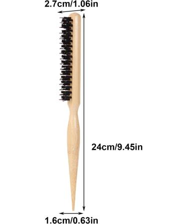 Of Tail And Bristles Natural Bamboo Small Hair Brush For Styling Hair Brush Fine Hair Tail Combs Curler for Detangling Defining and Separating - Buy Online on GoSupps.com