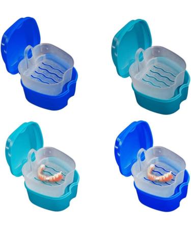 Generic Denture Box - Travel-Friendly False Teeth Container in Dark Blue | Ultimate Protection for Your Dentures - Buy Online on GoSupps.com