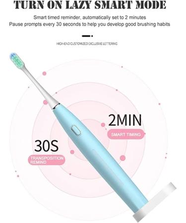 NCRD Electric Toothbrush for Adults and Kids with Bursh Heads Modes Charging for Use Lithium Battery Power Rechargeable Toothbrushes Whitening Cleaning (Color : Pink) - Buy Online on GoSupps.com
