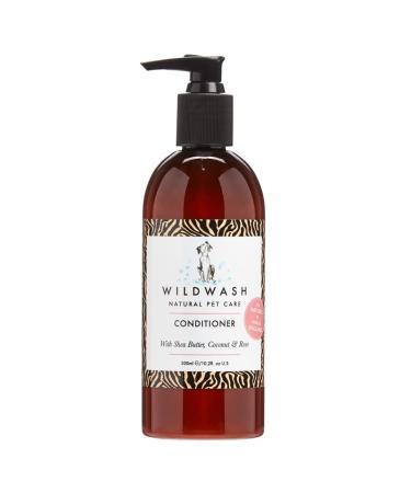WildWash Nourishing Conditioner For Dogs 300ml - Shea Butter and Coconut to Hydrate Hair and Skin Preventing Breakage Detangles Long Hair- Natural Sulphate and Paraben-Free for Sensitive Skin