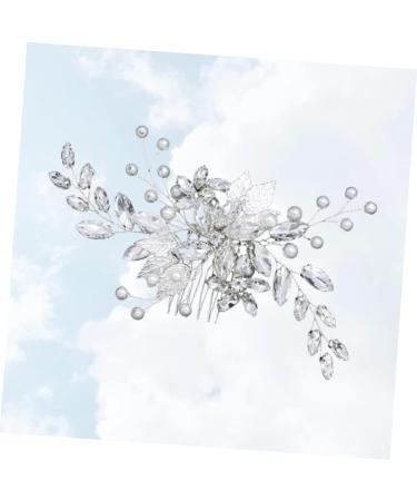 FRCOLOR bridal side comb wedding side comb wedding flower hair comb wedding hair accessories jewelry comb bride pearl hair comb wedding diamond comb bridal hair comb grace banquet crystal - Buy Online on GoSupps.com