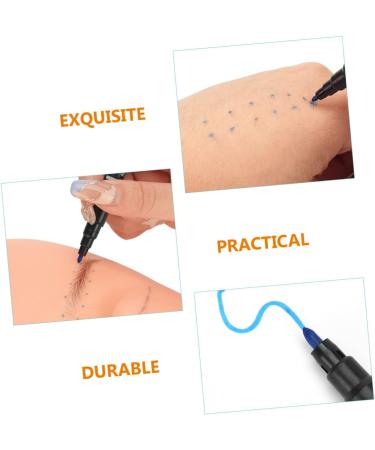 NOLITOY 10pcs Eyebrow Marker Pen Cosmetic Liner Beauty Marker Lip Mapping Pen Plastic Water Proof Use a Pen 13.9x1.8cm Blue - Buy Online on GoSupps.com