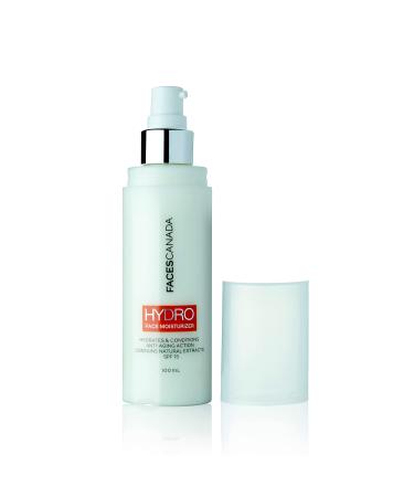 Hydro Face Moisturizer with SPF 15 | Natural Hydrating & Anti Aging Formula | Lightweight & Non Greasy | for Radiant Skin | 3.38 Fl Oz (100ml)