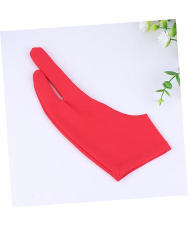 FRCOLOR Drawing Glove - 2 Pcs Art Gloves for Sketching Writing & Graphics | Gauntlet Style 2 Finger Mitten - Red Medium - Buy Online on GoSupps.com