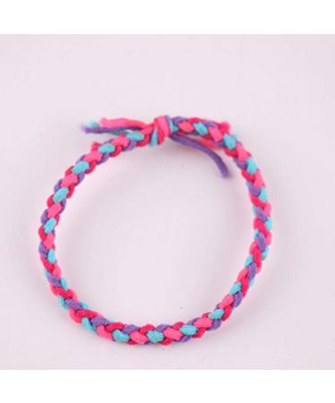 20pcs Braided Stretch Hair Ties - Ponytail Holders for Girls (Random Color) | International Shipping - Buy Online on GoSupps.com