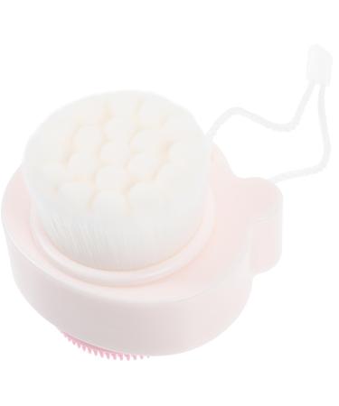 PATKAW Facial Cleansing Soft Bristle Cleansing Side Silicone Scrubber Side Deep Pore Cleansing Exfoliation Face Brush for Makeup Removal Women and Men