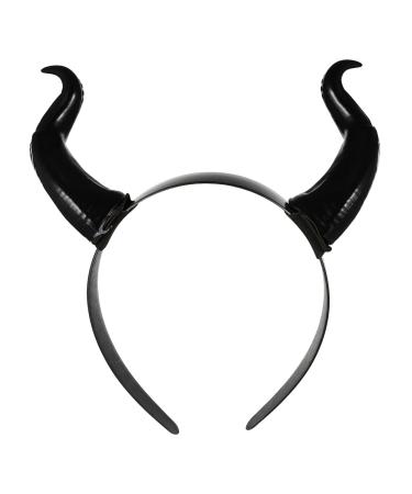 FRCOLOR Ox Horn Headband Halloween Animal Horn Headband Bull Costume Headwear Party Dress Up Favors
