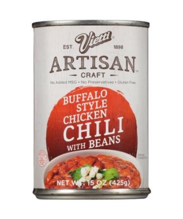 Vietti Artisan Craft Buffalo Style Chicken Chili with Beans 15 oz (Pack of 6)