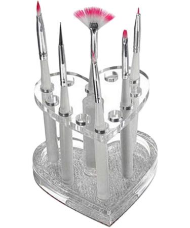 Hemoton 4 Pcs Nail Art Heart Pen Holder Makeup Brush Nail Art Painting Pen Rack Lip Liner Organizer Make up 8.7X8.5X6.8cmx2pcs Assorted Colorx2pcs - Buy Online on GoSupps.com
