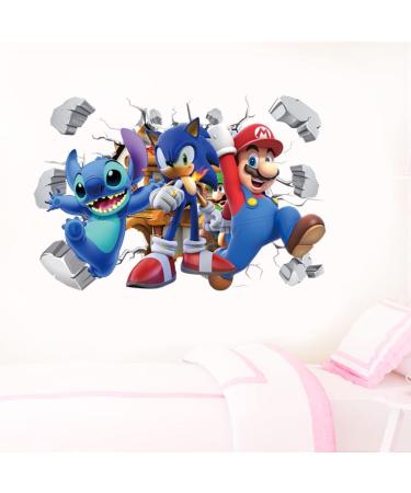3D Cartoon Wall Stickers | Self-Adhesive Boys Girls Wall Decal | Bedroom Living Room Hotel Decor | 40X60cm - Buy Online on GoSupps.com