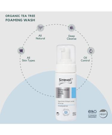 Organic Tea Tree Foaming Wash | COSMOS Certified | Gentle Cleanser for Clear Skin | 8.45 oz - Shop Internationally - Buy Online on GoSupps.com