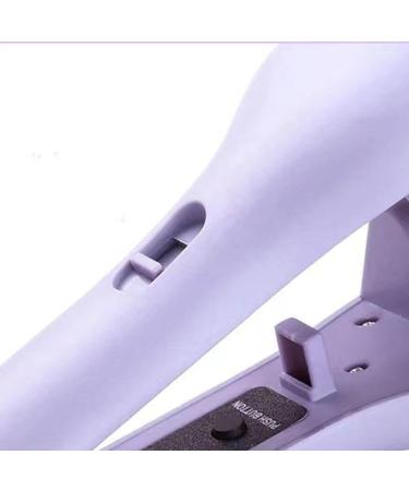 Electric Curling Wand - Portable Curling Iron Crimper | 32mm Temperature Adjustable Wave Heated Iron Volumizing Curling Wand | Portable Hairstyle Iron For Colleague Dorm Home Travel And Salon C: Purple Us Standard - Buy Online on GoSupps.com