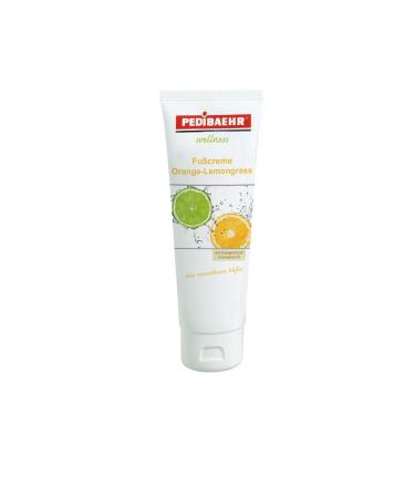 PediBaehr Foot Cream - Orange & Lemongrass - Moisturizing Care with Orange Oil & Lemongrass Oil - 125ml | Best International Shipping - Buy Online on GoSupps.com
