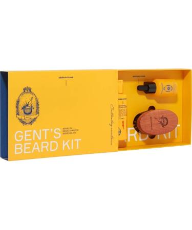 Seven Potes Bart Care Set | Bart Shampoo Oil & Brush - Ultimate Men's Grooming Gift | Woodland Harmony Fragrance - Buy Online on GoSupps.com