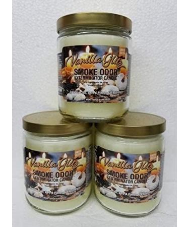 Smoke Odor Exterminator Vanilla Glitz 13 oz Jar Candles - Set of 3 | International Shipping Available - Buy Online on GoSupps.com