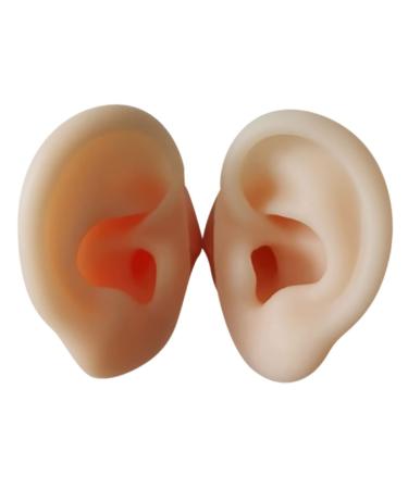 Tofficu 1 Pair Ear Picking Model Silicone Tunnels for Ears Simulated Ear Model Practice Ear Silicone Ear Display Ear Mold Auditory Meatus Model Artificial Display Ear Model Silica Gel