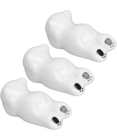 Nail Art Pen Holder Cute Bear Shape 3 Piece Nail Art Brush Holder Durable Ceramics for Nail Salon - Buy Online on GoSupps.com