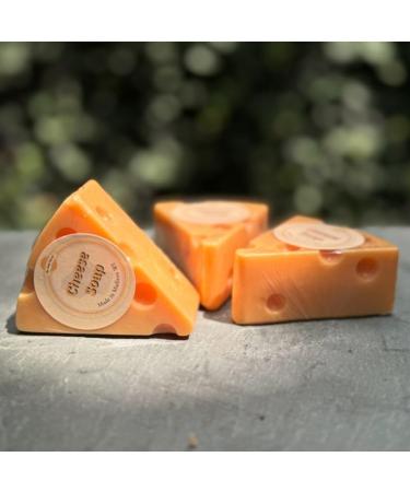 The Soap Opera Cheese Soap with Goat Milk Pack of 3 (4oz) Bars Bergamot Oil Scent Wisconsin Gift