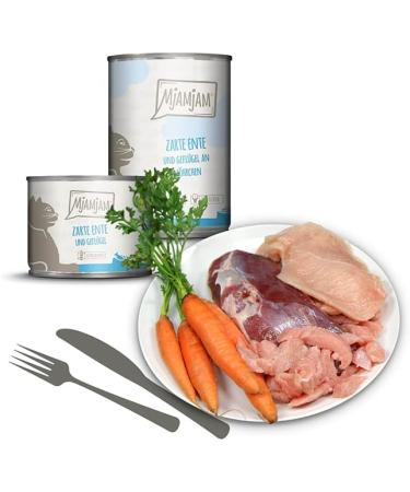 Mjamjam Premium Wet Cat Food Trial Package - Grain-Free 6-Pack (6 x 400g) - Extra Meat Single Mix - Buy Online on GoSupps.com