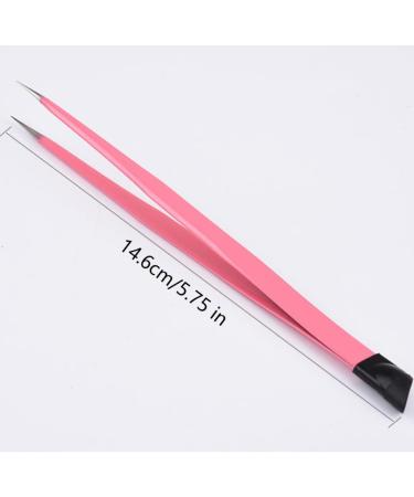 Nail Tweezers Double Sided Nail Art Sticker Silicone Press Rhinestone Picker Nippers Pink Double Sided Nail Tweezers - Buy Online on GoSupps.com