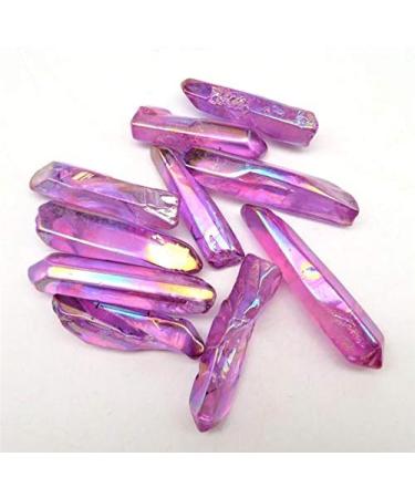 100g Rainbow Aura Titanium Crystal Strip Quartz Crystal Rough Stone Polished Crystal Strip for Decoration - Buy Online on GoSupps.com