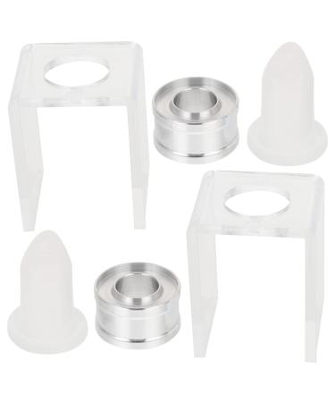 Lurrose lipstick shape plastic diy lipstick tinker pouring mold lipstick filler pipe hole bracket homemade lipstick form tool set 2 sets as shown 4.5 x3cm