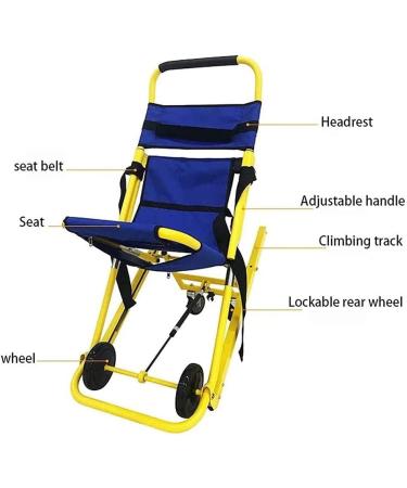Portable First aid Stair chairFoldable Medical Lift Stair chairAmbulance up and Down Stairs Emergency Transfer Stretcher with Quick Release Buckle for The Elderly and Disabled (Color :Yellow+Blue) ( - Buy Online on GoSupps.com