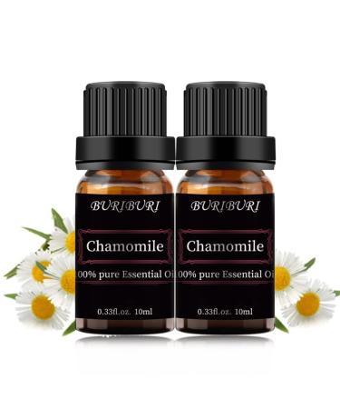 Chamomile Essential Oil 2Pack 100% Pure Fragrance Oil 10ml for Diffuser Massage