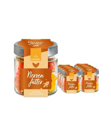naschlabor Gummy Bear-Shaped Nerve Food - 120g - Nerve food for work students or everyday life in a convenient storage jar - Gift for
