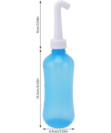 Nasal Rinse Bottle for Adults | Manual Nasal Irrigation with Visible Water Level | Comfortable Grip | Home Use - 310ml with Single & Five Hole Heads - Buy Online on GoSupps.com