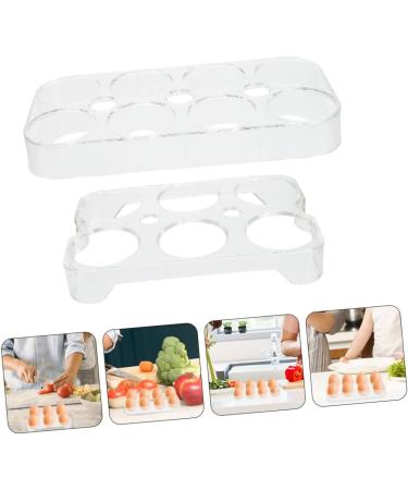 Hemobllo 2pcs Egg Shelf Egg Holder for Fridge Container with Lid Egg Support Shelf Egg Plate Refrigerator - Buy Online on GoSupps.com