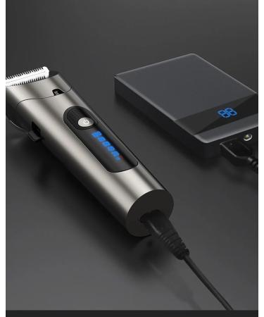 Professional Hair Clipper for Men - Rechargeable Electric Trimmer with LED Screen & Washable Steel Head - Strong Power Hair Cutting Tool - Buy Online on GoSupps.com