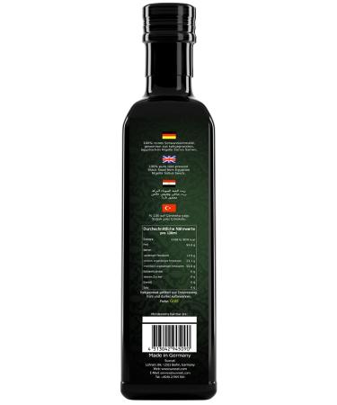 Sunnati PREMIUM Black Cumin Oil 1000ml - Cold Pressed 100% Pure Vegan Egyptian - Freshly Pressed 1L | Buy Online Internationally - Buy Online on GoSupps.com