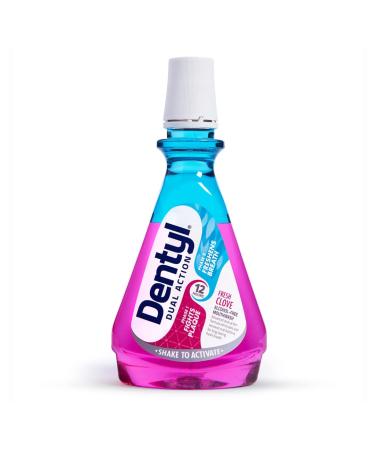 Dentyl Dual Action CPC Mouthwash 12hrs Fresh Breath & Total Care Alcohol Free Fresh Clove 500 ml 500 ml (Pack of 1)