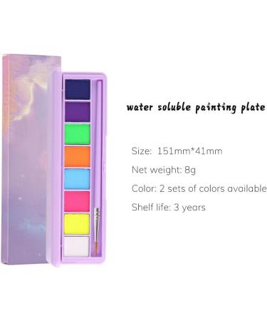  HADAVAKA Palette De Maquillage Fluorescent UV Fluorescent Eyeliner Eyeshadow Makeup Halloween Eyeliner Luminous Body Paint Matte Gr - Buy Online on GoSupps.com