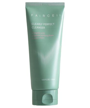 Faircell Clearly Perfect Cleanser 4.05 oz (120 ml): Vegan Low-pH Foam Cleanser with Tea Tree and Camellia Extracts for Gentle Deep Cleansing Korean Skin Care