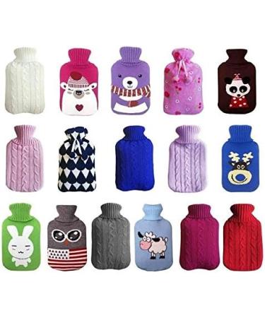 MAIES 2000ml Hot Water Bottles - Knitted Washable Removable Large & Heat-Proof | International Shipping Available - Buy Online on GoSupps.com