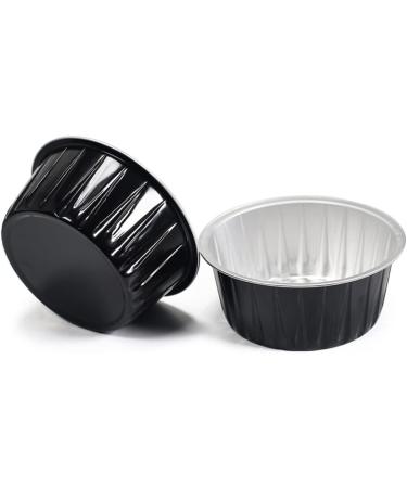 Beavorty 6-Pack Black Mini Heating Bowls & Aluminum Foil Wax Containers for Cake Baking & Hair Removal - Ideal for Melting Wax - Buy Online on GoSupps.com