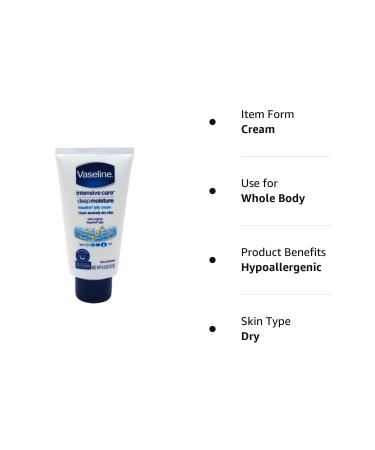 Vaseline Intensive Care Deep Moisture Cream 4.5oz (133ml) - Hydrating Skin Treatment - Buy Online on GoSupps.com