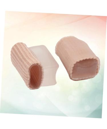 Hemoton Silicone Gel Toe Separator Caps - 1 Pair Beige - Toe Protector Spacers for Toe Alignment and Pain Relief - 2pcs - Buy Online on GoSupps.com