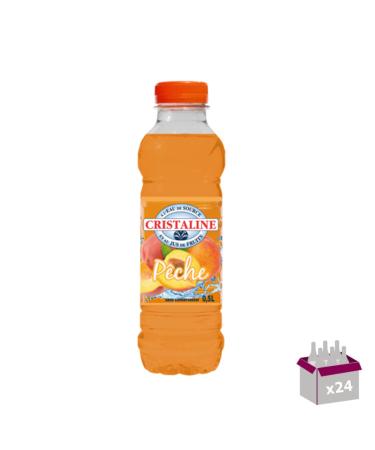 Cristaline jus de fruit pêche 24 x 50cl