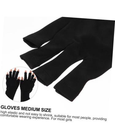 FOMIYES 2 Pairs Nail Gloves Fingerless Driving Gloves Manicure Gloves Gloves for Gel Nails Sun Gloves Womens Gloves Gloves Dryer Polyester Women's - Buy Online on GoSupps.com