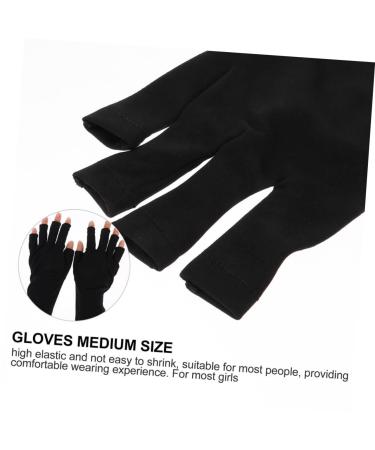 FOMIYES 3 Pairs Nail Gloves Gel Manicure Gloves Nail Sun Protector Gloves Gloves Fingerless Driving Gloves Gloves for Gel Manicure Miss Polyester Skin Care Fingers - Buy Online on GoSupps.com