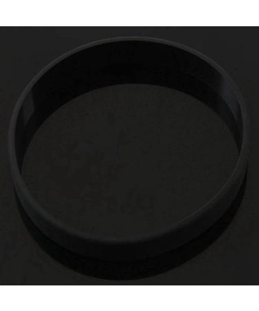 Dawafit 2x Fashion Silicone Rubber Band Elastic Black Bracelet Bangle for Men & Women | International Shipping Available - Buy Online on GoSupps.com