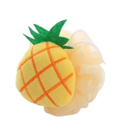 Body Shower Balls Scrubbing and Cleansing Body Care and exfoliating Cartoon Fruit Bath Sponge Ball Accessories (Size : Pineapple)