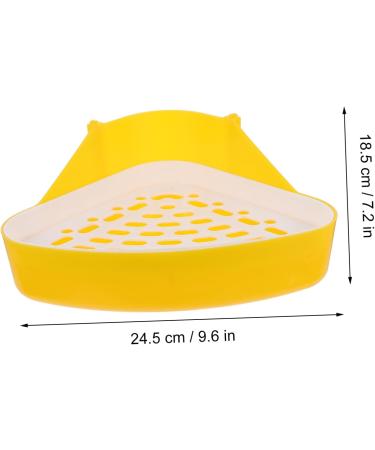 BESPORTBLE 2pcs Box Pet Potty Urinal Pet Training Corner Rabbit Potty Pet Triangular Potty Pet Toilet Rabbit Toilet Basin Pet Pee Toilet Pet Litter Tray Bunny Potty Bunny Toilet Pet Supply 24.5X18.5cmx2pcs Whitex2pcs - Buy Online on GoSupps.com