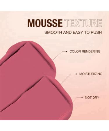 Waterproof Cream Blush Stick 3-in-1 Multi-Use Blusher Contour - Long-Lasting & Moisturizing (06 Pink Doting) - Buy Online on GoSupps.com