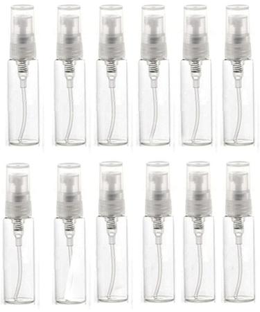 Elfenstal- 20pcs Empty 10ml Clear Fine Mist Atomizer Glass Bottle Spray Refillable Perfume Empty Bottle Glass Clean Cloth for Travel Party Portable Makeup Tool + Free 3ml Pipette - Buy Online on GoSupps.com
