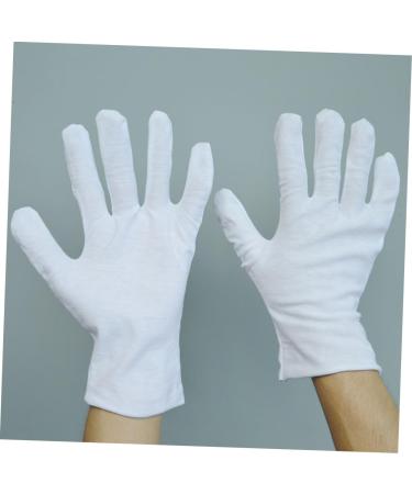 Housoutil 6 Pairs Factory Gloves Cotton Gloves White Gloves Lengthen Work - Buy Online on GoSupps.com